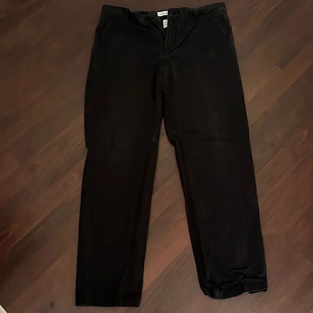 Dark gray slacks